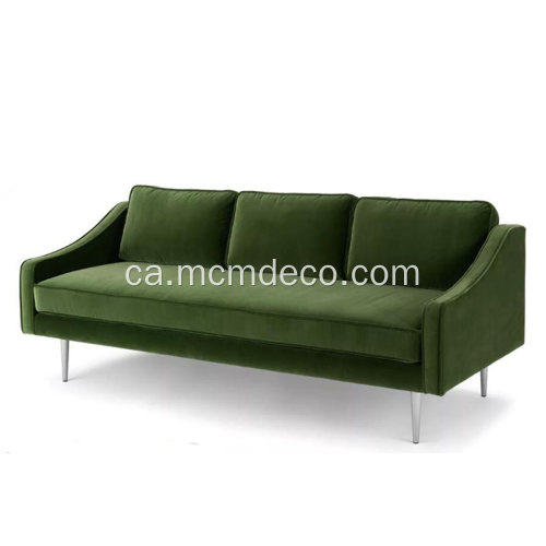 Sofà de tela de color verd Mirage Grass